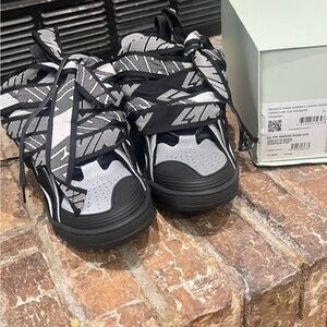 Stylish Black and Gray Kids Shoes